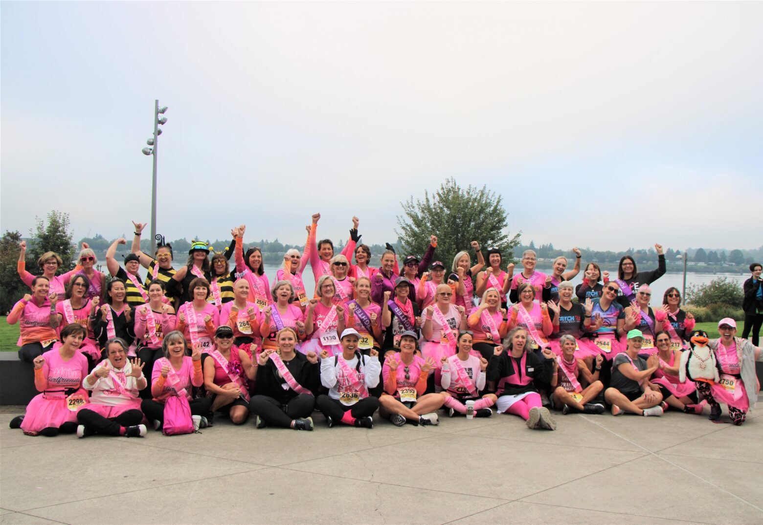 Group of runners at Girlfriends
